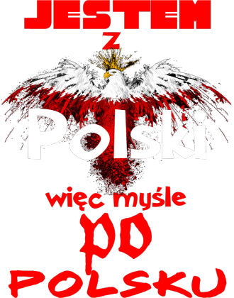 bluza z nadrukiem Polish Jestem damska