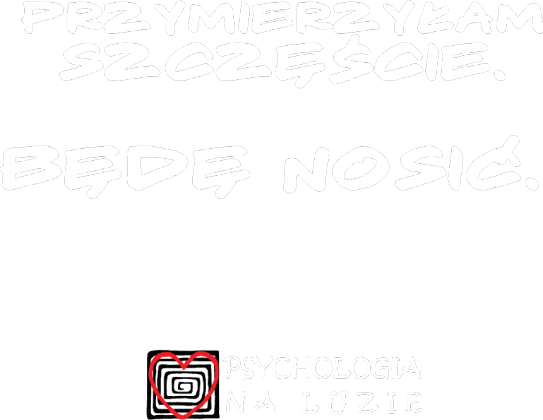 Torba z białym napisem - nosić szczęście