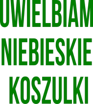 uwielbiam niebieskie koszulki