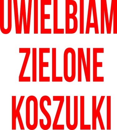 uwielbiam zielone koszulki