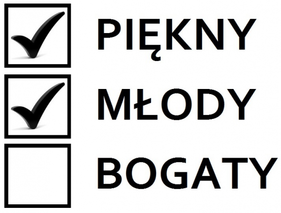 piękny, młody, bogaty