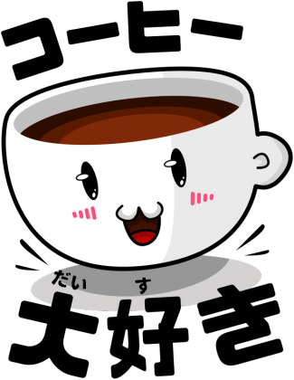 Bluza damska - "Kocham kawę" po japońsku