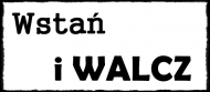 Koszulka z napisem Wstań i walcz