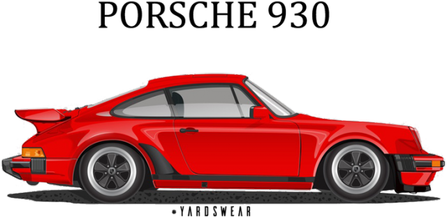 Koszulka Porsche 930 szara/biała