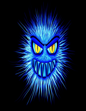 Komin Virus - nadruk