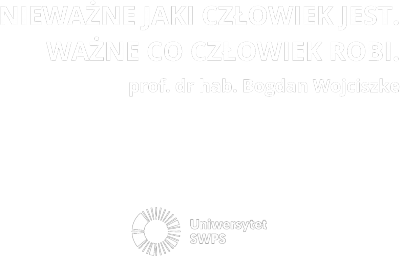 Czarna torba z cytatem prof. Wojciszke