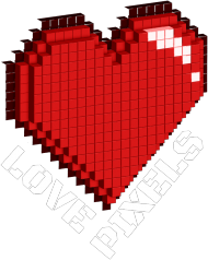 Bluza Damska - Love Pixels