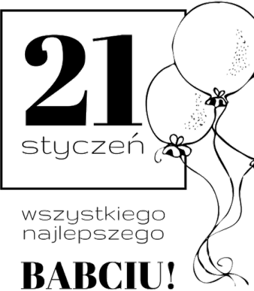 Kubek - 21 stycznia wszystkiego najlepszego babciu