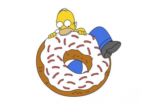 Homer Simpson - fan pączków