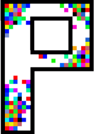 Kubek z oficjalnym dużym logiem Pixel Art.
