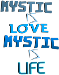 2 STRONNA KOSZULKA MYSTIC IS LOVE MYSTIC IS LIFE