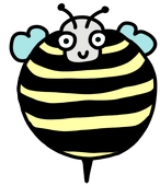 mała gruba pszczoła
