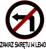 Zakaz skrętu w lewo