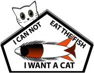 I CAN NOT EAT THE FISH I WANT A CAT
