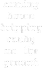 hang dripping candy black