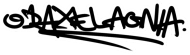 odaxelagnia graffiti logo (czarne)