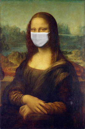 Mona Lisa w maseczce