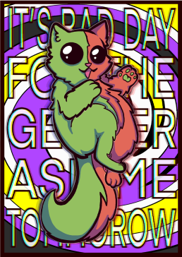BAD DAY FOR THE GENDER | NON BINARY PRIDE T-SHIRT ANNFOO MERCH