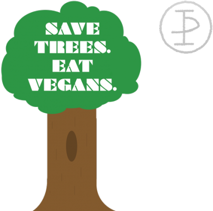 Save trees eat vegans