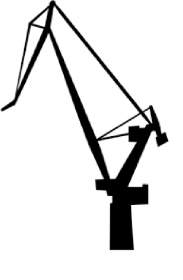 koszulka z grafiką: żuraw stoczniowy