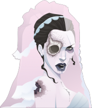 Panna młoda Zombie - koszulka damska