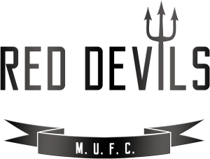 M U red devils red - nadruk