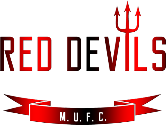 M U red devils white