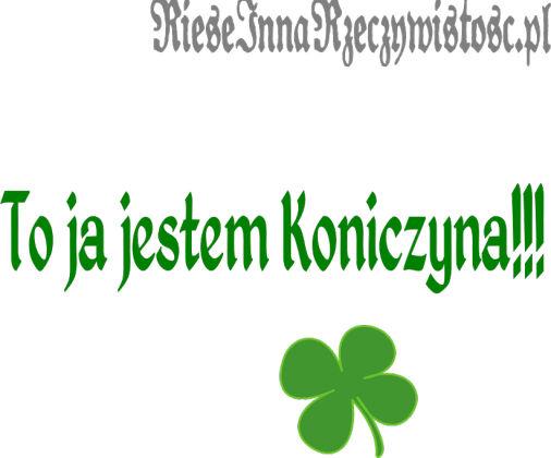 koszulka męska "To ja jestem Koniczyna!!!"