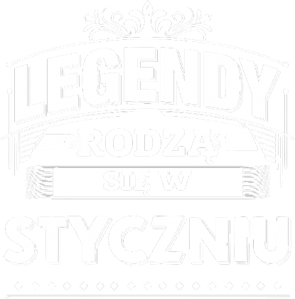 T-shirt Legendy rodza sie w styczniu