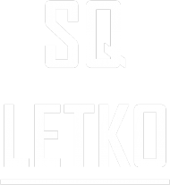 LETKO-SQ, czarna bluza, biały napis dzieci