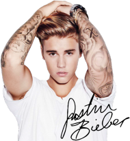 kubek z sercem Justin Bieber