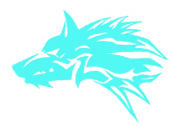 Wolf tribal blue
