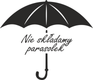 Koszulka z napisem Nie składamy parasolek