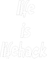 koszulka ,, life is lifehack"