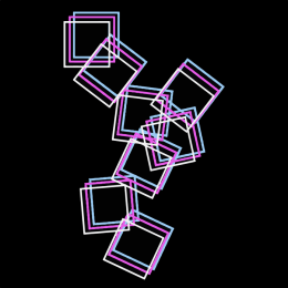 SQUARES T-shirt damski