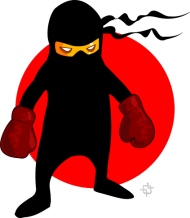 Kolorowy kubek Ninja