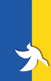 Ukraina podkladka pod myszke flaga Ukrainy Golabek pokoju 2
