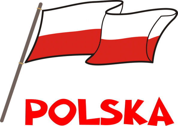 Pluszowy mis w patriotycznej koszulce zabawka bialo-czerwona flaga Polska