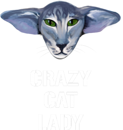 CRAZY CAT LADY t-shirt z kotem orientalnym