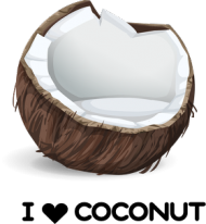 Kubek z kokosem I love coconut