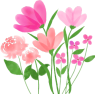 Kubek z kwiatami (z różowym uchem)