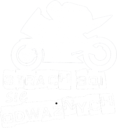 Strach boi się odważnych - męska koszulka motocyklowa