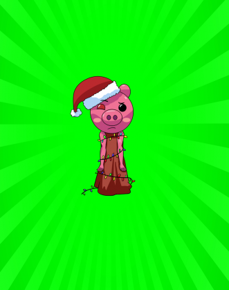 Maseczka Ochronna - Świąteczna Piggy