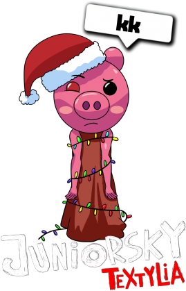 Koszulka Damska - Świąteczna Piggy