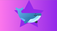 Maseczka kolorowa fullprint - wieloryb