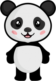 Koszulka z długim rękawem - Panda