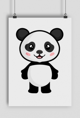 Plakat - Zarumieniona Panda - Beauty Maniery