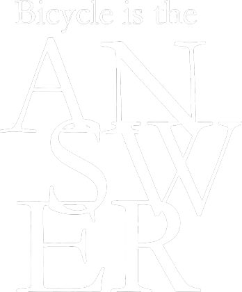 Bicycle is the ANSWER DAMSKA CZARNA