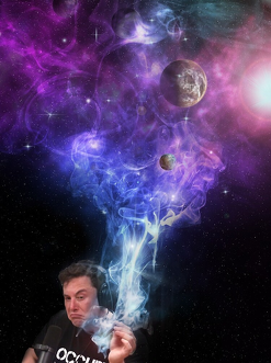 Elon Piżmo kosmos blancior kubek
