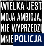 T-shirt dla motocyklistów - Wielka jest moja ambicja, nie wyprzedzi mnie...